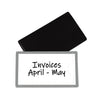C-Line Slap-Stick Magnetic Label Holders, Side Load, 4.25 x 2.5, Gray, 10/Pack