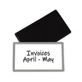 C-Line Slap-Stick Magnetic Label Holders, Side Load, 4.25 x 2.5, Gray, 10/Pack