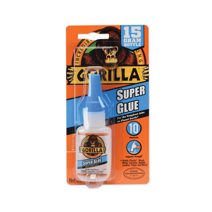 Gorilla Super Glue, 0.53 oz, Dries Clear