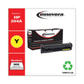 Innovera Remanufactured Yellow Toner, Replacement for 204A (CF512A), 900 Page-Yield