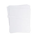 U Brands Data Card Replacement Sheet, 8.5 x 11 Sheets, Perforated at 2", White, 10/Pack