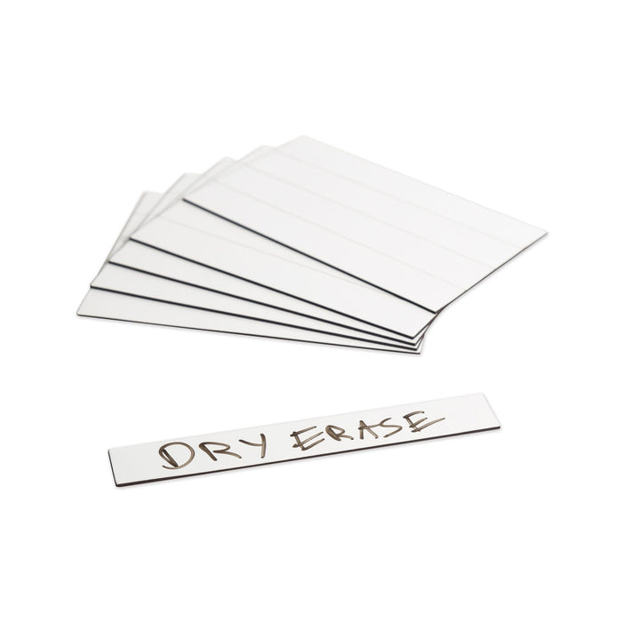U Brands Dry Erase Magnetic Tape Strips, 6" x 0.88", White, 25/Pack