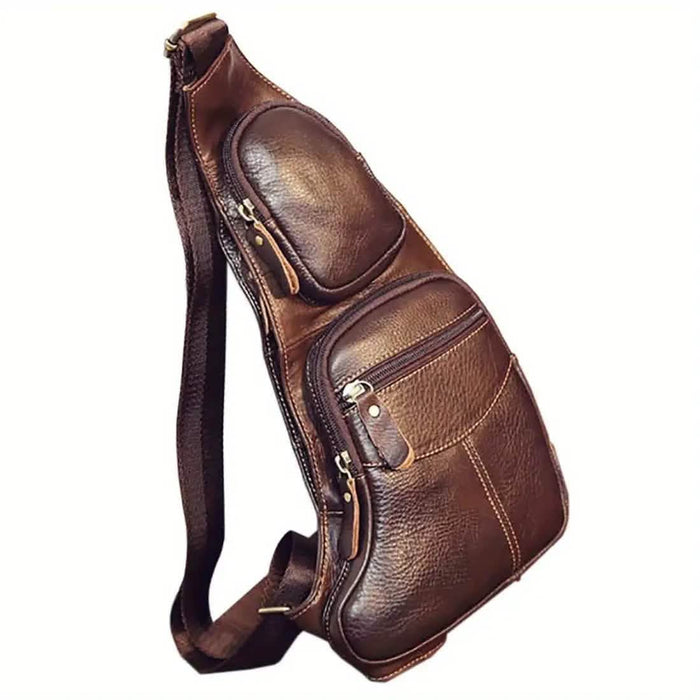 Genuine Leather Crossbody Sling Bag (Unisex) by DailySale