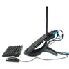 3M Vertical Notebook Computer Riser with Cable Management, 9" x 12" x 6.5" to 9.5", Black/Charcoal Gray, Supports 20 lbs