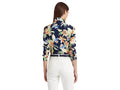 Lauren Ralph Lauren Petites Womens Collar Printed Button-Down Top, Size PXS by Vanessa Jane