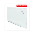 Universal Frameless Magnetic Glass Marker Board, 48" x 36", White