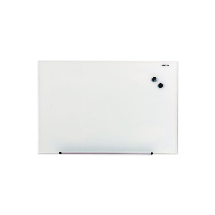 Universal Frameless Magnetic Glass Marker Board, 36" x 24", White