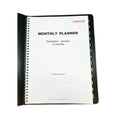 Universal Monthly Planner, 11 x 8, Black Cover, 14-Month, Dec 2022 through Jan 2024
