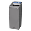 Rubbermaid Configure Indoor Recycling Waste Receptacle, 15 gal, Gray, Mixed Recycling
