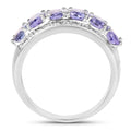 2.64 Carat Genuine Tanzanite .925 Sterling Silver Ring by Bids.com