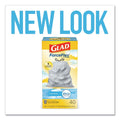Glad OdorShield Tall Kitchen Drawstring Bags, 13 gal, 0.78 mil, 24" x 27.38", White, 240/Carton