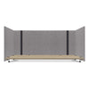 Lumeah Adjustable Desk Screen with Returns, 48 to 78 x 29 x 26.5, Polyester, Gray