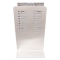 BK Resources Hand Sanitizer Stand with Hands Free Dispenser, 1,000 mL, 12 x 16 x 51, Silver/White/Black