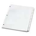 Oxford Custom Label Tab Dividers with Self-Adhesive Tab Labels, 8-Tab, 11 x 8.5, White, 5 Sets