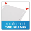 Oxford Custom Label Tab Dividers with Self-Adhesive Tab Labels, 8-Tab, 11 x 8.5, White, 5 Sets