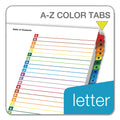 Cardinal OneStep Printable Table of Contents and Dividers, 26-Tab, A to Z, 11 x 8.5, White, Assorted Tabs, 1 Set