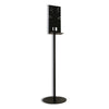 Vulcan Hand Sanitizer Stand, 12" dia x 48" h, Black
