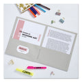 Avery Two-Pocket Folder, 40-Sheet Capacity, 11 x 8.5, Gray, 25/Box