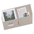 Avery Two-Pocket Folder, 40-Sheet Capacity, 11 x 8.5, Gray, 25/Box