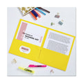 Avery Two-Pocket Folder, 40-Sheet Capacity, 11 x 8.5, Yellow, 25/Box