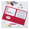 Avery Two-Pocket Folder, 40-Sheet Capacity, 11 x 8.5, Red, 25/Box