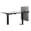 Lumeah Desk Modesty Adjustable Height Desk Screen Cubicle Divider and Privacy Partition, 23.5 x 1 x 36, Polyester, Gray