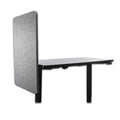Lumeah Desk Modesty Adjustable Height Desk Screen Cubicle Divider and Privacy Partition, 23.5 x 1 x 36, Polyester, Gray
