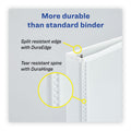 Avery Heavy-Duty Non Stick View Binder with DuraHinge and Slant Rings, 3 Rings, 0.5" Capacity, 11 x 8.5, White, 4/Pack