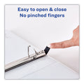 Avery Heavy-Duty Non Stick View Binder with DuraHinge and Slant Rings, 3 Rings, 2" Capacity, 11 x 8.5, White, 4/Pack