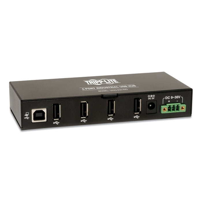 Tripp Lite USB 2.0 Mini Hub, 4 Ports, Black