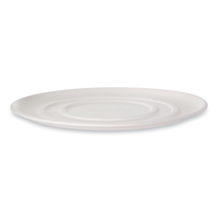 Eco-Products WorldView Sugarcane Pizza Trays, 16 x 16 x 02, White, 50/Carton
