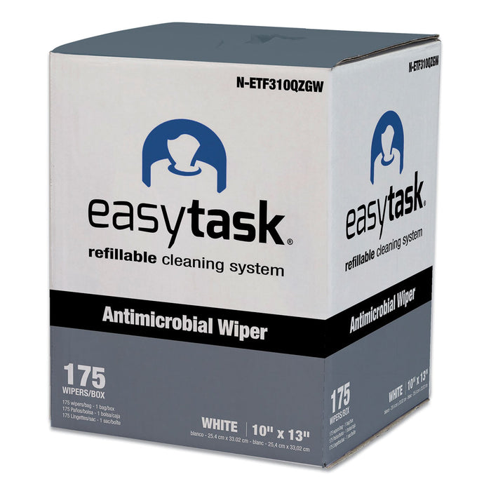 HOSPECO Easy Task F310 Wiper, Quarterfold, 10 x 13, Zipper Bag, 175/Bag