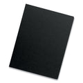 Fellowes Futura Presentation Covers for Binding Systems, Opaque Black, 11.25 x 8.75, Unpunched, 25/Pack