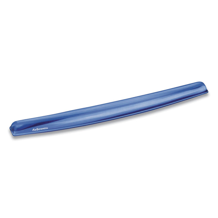 Fellowes Gel Crystals Keyboard Wrist Rest, 18.5 x 2.25, Blue