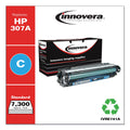 Innovera Remanufactured Cyan Toner, Replacement for 307A (CE741A), 7,300 Page-Yield