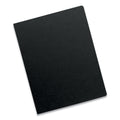 Fellowes Futura Presentation Covers for Binding Systems, Opaque Black, 11.25 x 8.75, Unpunched, 25/Pack