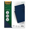 Fellowes Executive Leather-Like Presentation Cover, Navy, 11.25 x 8.75, Unpunched, 50/Pack