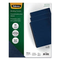 Fellowes Executive Leather-Like Presentation Cover, Navy, 11.25 x 8.75, Unpunched, 50/Pack