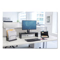 Fellowes Designer Suites Desktop Organizer, 7 Compartments, Plastic, 11.13 x 5 x 3.78, Black Pearl