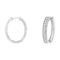 10KT White Gold Diamond Hoop Earring (1.00 cttw, H-I Color, I1-I2 Clarity) by Bids.com