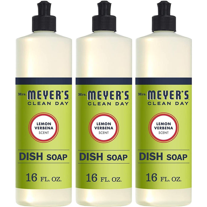 Mrs. Meyer's Clean Day, Liquid Dish Soap, Lemon Verbena Scent, 16 Fl Oz (473 Ml) by Pasteur Pharmacy