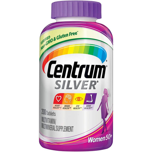 Centrum Silver Multivitamin Supplement For Women 200 Tablets by Pasteur Pharmacy