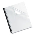 Fellowes Crystals Transparent Presentation Covers for Binding Systems, Clear, with Square Corners 11 x 8.5, Unpunched, 200/Pack