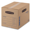 Bankers Box SmoothMove Basic Moving Boxes, Regular Slotted Container (RSC), Small, 12" x 16" x 12", Brown/Blue, 25/Bundle