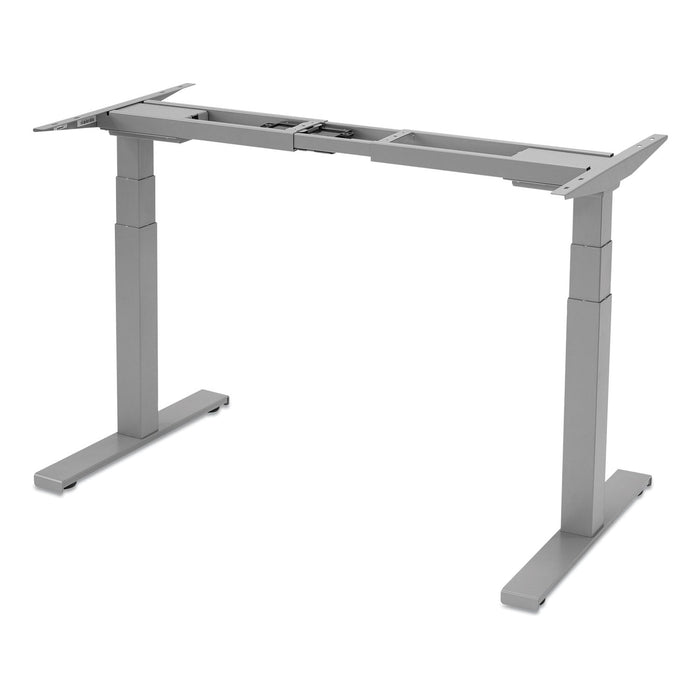 Fellowes Cambio Height Adjustable Desk Base, 72" x 30" x 24.75" to 50.25", Silver