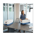 Bankers Box LIBERTY Heavy-Duty Strength Storage Boxes, Legal Files, 15.25" x 24.13" x 10.75", White/Blue, 12/Carton