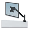 Fellowes Designer Suites Flat Panel Monitor Arm, 180 Degree Rotation, 45 Degree Tilt, 360 Degree Pan, Black, Supports 20 lb