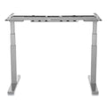 Fellowes Cambio Height Adjustable Desk Base, 72" x 30" x 24.75" to 50.25", Silver