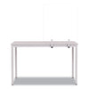 MasterVision Protector Series Frameless Glass Desktop Divider, 35.4 x 0.16 x 35.4, Clear/Aluminum