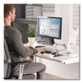Fellowes I-Spire Series Monitor Lift, 20" x 8.88" x 4.88", White/Gray, Supports 25 lbs